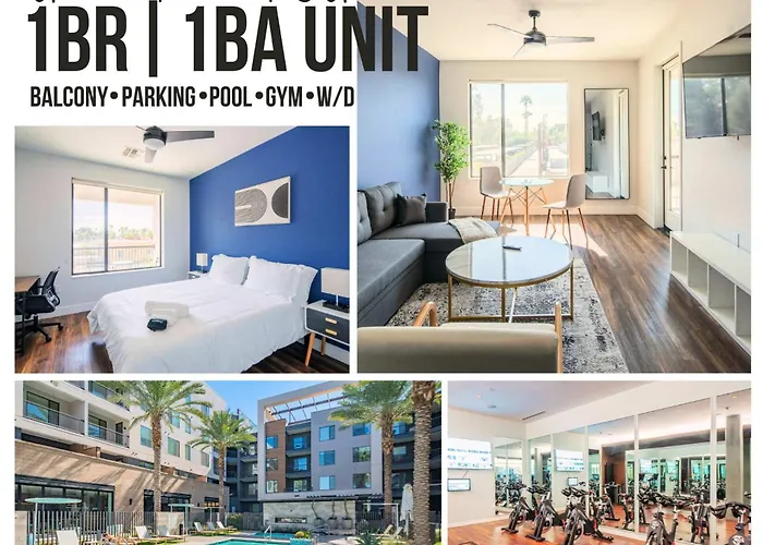 Tempe Oasis 1Bd Apt With Pool Gym & Parking