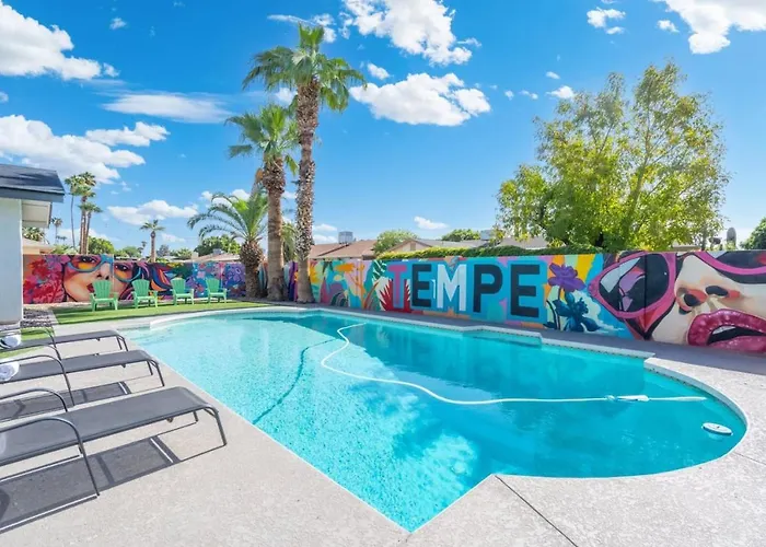 Central Tempe Gem Mural Art Garage Near Freeway